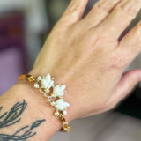 Western Braided Leather Charm Bracelet