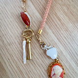 OOAK Bolo Flower Charm Necklace