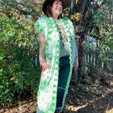 Boho Floral Chenille Kimono Duster