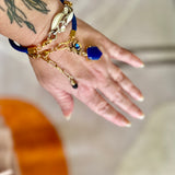Western Braided Leather Charm Bracelet