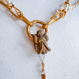 Angel Pendant Pearl Layered Necklace