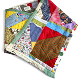 ‘60’s Fabric Patchwork Snap Front Scarf