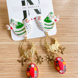 Hatchling Repurposed Vintage Earrings