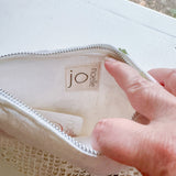 Vintage Repurposed Embroidered Floral Fabric Clutch Handbag