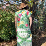 Boho Floral Chenille Kimono Duster