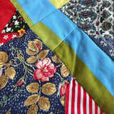 ‘60’s Fabric Patchwork Snap Front Scarf