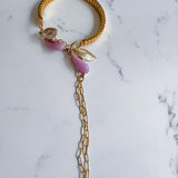 Vintage Watch Band Hand Chain Bracelet – Unique Upcycled Jewelry for Boho Style