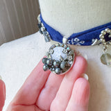 OOAK Boho Glam Bandana Charm Necklace