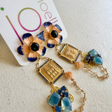 French Floral Romantic Dangle Earrings