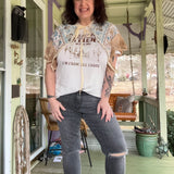 Boho Repurposed Vintage Shawl Scarf Collar