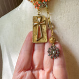 OOAK Boho Bandana Charm Necklace