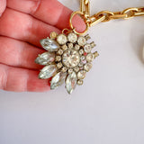 Grannies Attic Repurposed, vintage charm necklace