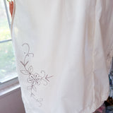 Embroidered Tank | Beige Floral Sleeveless Top