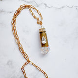 Repurposed Spent Bullet Casing Gold Necklace