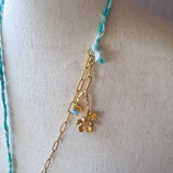 Boho Skeleton Key Charm Necklace