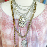 Monaco Rhinestone Statement Necklace