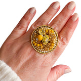 Buttercup Repurposed Vintage Ring