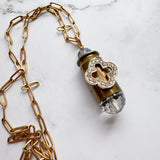Repurposed Spent Bullet Casing Gold Necklace