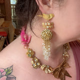 Plumage Repurposed Vintage Earrings