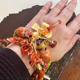 Boho Bandana Charm Bracelet One of a Kind