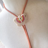 OOAK Bolo Butterfly Charm Necklace