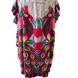Boho Purple Peacock Chenille Boho Kimono Duster