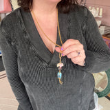 Romantic Whimsical Handmade Long Necklace