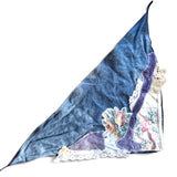 One of a Kind Vintage Patchwork Bandana Scarf | Shabby Chic Head Scarf | Upcycled Boho Neckerchief