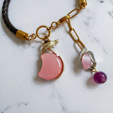 Western Braided Leather Charm Bracelet