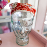 Sustainable Boho Repurposed Vintage Bandana Head Scarf