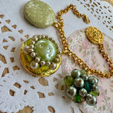 Green Locket Charm Bracelet