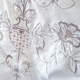 Embroidered Tank | Beige Floral Sleeveless Top
