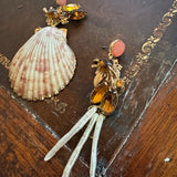 Shell Whimsical Asymmetrical Dangle Earrings