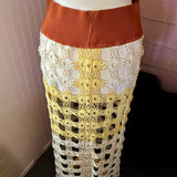 Handmade Crochet Skirt| Festival Maxi Skirt| Boho Layering Skirt