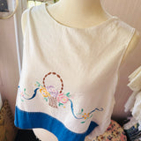 Embroidered Tank | Floral Sleeveless Top