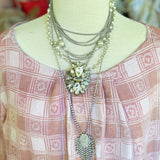 Monaco Rhinestone Statement Necklace