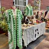 Boho Floral Chenille Kimono Duster