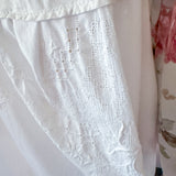 Embroidered Flowy Babydoll Dress, Floral Embroidered Mini Dress/Tunic