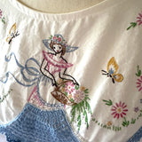 Embroidered Flowy Peasant Blouse,  Bell SleeveTop