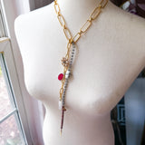 Eclectic Lariat Charm Necklace