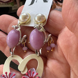 Whimsical Charm Upcycled OOAK Dangle Earrings