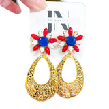 Fireworks Repurposed Vintage Earrings