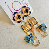 French Floral Romantic Dangle Earrings