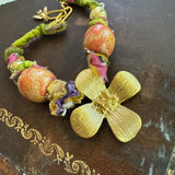 Boho Bandana Charm Bracelet One of a Kind