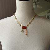 Repurposed Vintage Paris Gemstone Necklace