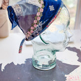 Western Boho Repurposed Shabby Chic Vintage Bandana Head Scarf