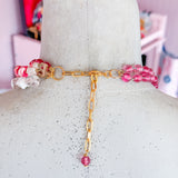 Rose Repurposed Vintage Statement Necklace