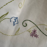 Handmade Floral Embroidered Mid Rise Long Shorts
