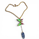 Whimsical Butterfly Charm Y Necklace