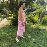 Wide Leg Crop Pants, One Size Loungewear Pants